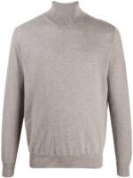 Canali Schmaler Rollkragenpullover - Grau