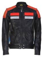 Diesel Lederjacke Bikerjacke - abnehmbare Ärmel - L-YUJA 42A - Gr. L