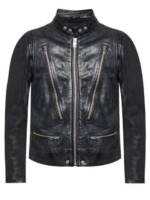 Diesel Lederjacke Lammleder Stehkragen - L-HARDSTYLE