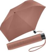 Esprit Langregenschirm Mini Regenschirm Damen Slimline HW 2023, in den neuen Trendfarben - chutney