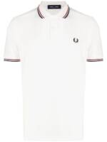 Fred Perry Poloshirt mit Kontrastdetails - Weiß