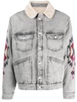 MARANT Jeansjacke mit Stickerei - Grau