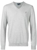 Polo Ralph Lauren Pullover mit V-Ausschnitt - Grau