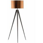 Stehleuchte Stehlampe Kunststoff/Metall Kupfer 156 cm Trommelform Stiletto - Kupfer
