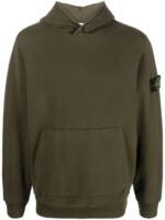 Stone Island Hoodie mit Logo-Patch - Grün