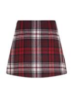 Tommy Hilfiger Bleistiftrock TARTAN MINI SKIRT mit kleinem Metall-Label