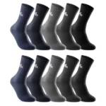 sockenkauf24 Sportsocken 10 Paar "i1R" Sport Socken Herren & Damen Socken Tennissocken (Gemischt, 35-38) mit Frotteesohle - 10300