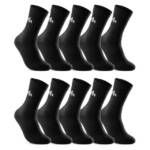 sockenkauf24 Sportsocken 10 Paar "i1R" Sport Socken Herren & Damen Socken Tennissocken (Schwarz, 35-38) mit Frotteesohle - 10300