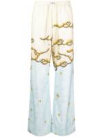 AMIRI Ausgestellte Hose mit Sunscape-Print - Gelb