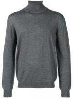 Barba Klassischer Rollkragenpullover - Grau