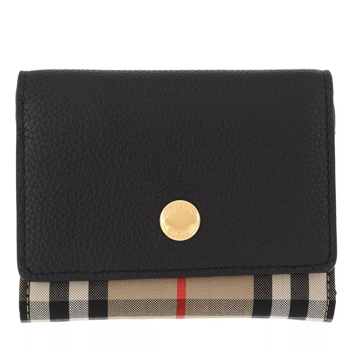 Burberry Portemonnaies - Small Folding Wallet Leather - Gr. unisize - in Schwarz - für Damen
