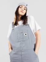 Carhartt WIP Bib Overall Straight Jeans Latzhose mirror rinsed