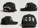 Dsquared2 Baseball Cap DSQUARED2 ICON LOGO BLACK HAT BASEBALL CAP EMBROIDERED VINTAGE CAPPY