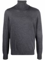 Fileria Schmaler Rollkragenpullover - Grau