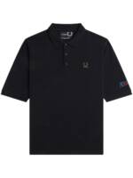 Fred Perry Poloshirt mit Logo-Stickerei - Schwarz