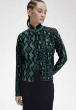 Fred Perry x Amy Winehouse - Snake Print Deep Mint - Cardigan