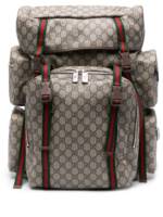 Gucci Rucksack mit GG Supreme-Muster - Nude