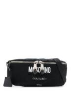 Moschino Gürteltasche mit Logo-Print - Schwarz