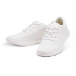 merinos - merinoshoes.de Bequeme Herren Lace-Up, Sportschuhe Sneaker atmungsaktive weiße Schuhe aus hochwertiger Merinowolle