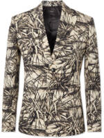 AMIRI - Aloha Slim-Fit Printed Wool-Blend Suit Jacket - Men - Neutrals - IT 52