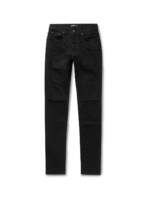 AMIRI - Slash Skinny-Fit Distressed Stretch-Denim Jeans - Men - Black - UK/US 32
