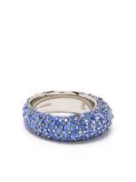 Amina Muaddi Cameron Ring - Blau