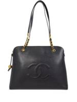 CHANEL Pre-Owned 1995 pre-owned Tasche mit CC-Stickerei - Schwarz