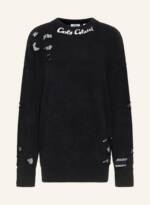 Carlo Colucci Oversize Pullover Dellemann schwarz