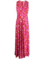 DVF Diane von Furstenberg Maxikleid mit Blumen-Print - Rosa