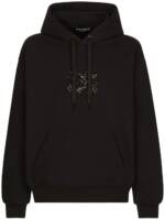 Dolce & Gabbana Hoodie mit Strass - Schwarz