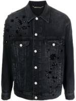 Dolce & Gabbana Jeansjacke mit Kristallen - Schwarz