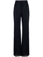 Dolce & Gabbana Leinenhose mit weitem Bein - Blau