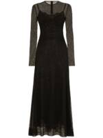 Dolce & Gabbana Maxikleid in A-Linie - Schwarz