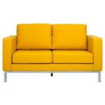 JVmoebel 2-Sitzer Kunstleder Couch Wohnlandschaft 2 Sitzer Design Modern Sofa Sofas, 1 Teile, Made in Europa