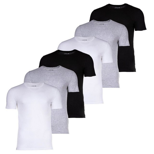 Lacoste T-Shirt Herren T-Shirts, 6er Pack - Essentials, Rundhals