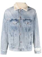 MM6 Maison Margiela Jeansjacke im Distressed-Look - Blau