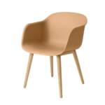 Muuto - Fiber Chair Wood Base, Eiche / ocker recycled