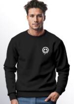 Neverless Sweatshirt Sweatshirt Herren Motiv Drip Face Drippy Smile Herz-Augen Lächeln Graf