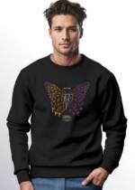 Neverless Sweatshirt Sweatshirt Herren Schmetterling Geometric Design Butterlfy Spruch Not