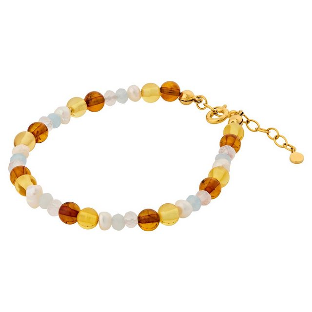 Pernille Corydon Perlenarmband Bracelet Damen Amber Glow Armband Vergoldet