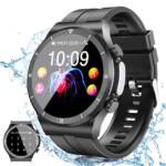 Powerwill Smartwatch Herren (Anruf Texte Rinnerung),1,39 Zoll Smartwatch, Robuste Outdoor Smartwatch mit Herzfrequenz Schlafüberwachung, 100+ Sportmodi Fitnessuhr Smart Watch für Android iOS, Schwarz