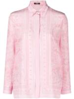 Versace Hemd mit Barocco-Print - Rosa