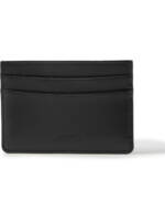 A.P.C. - Logo-Debossed Leather Cardholder - Men - Black