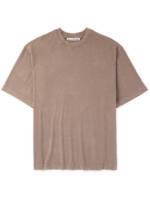 Acne Studios - Extorr Logo-Appliquéd Garment-Dyed Cotton-Jersey T-Shirt - Men - Brown - XS