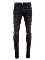Amiri - Leopard Denim Jeans - Größe 31 - black