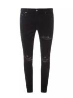 Amiri - Stretch Cotton Jeans With Ripped Effect - Größe 31 - black