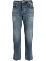 Armani Exchange Tapered-Jeans mit Logo-Patch - Blau