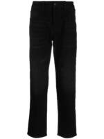 Armani Exchange Tapered-Jeans mit Logo-Patch - Schwarz