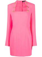 Balmain Kleid mit eckigem Ausschnitt - Rosa