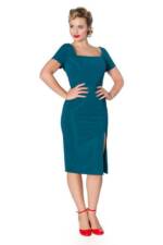 Banned A-Linien-Kleid She's The One Pencil Dress Teal Retro Vintage Bleistiftkleid